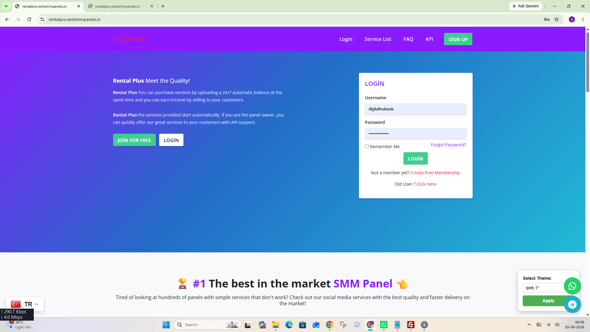 Ipek 1 theme preview
